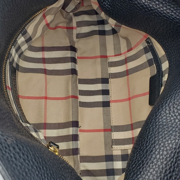 🎀 SOLD 🎀 Burberry London Grainy Calfskin Small Leah Black - Picture 12 of 17